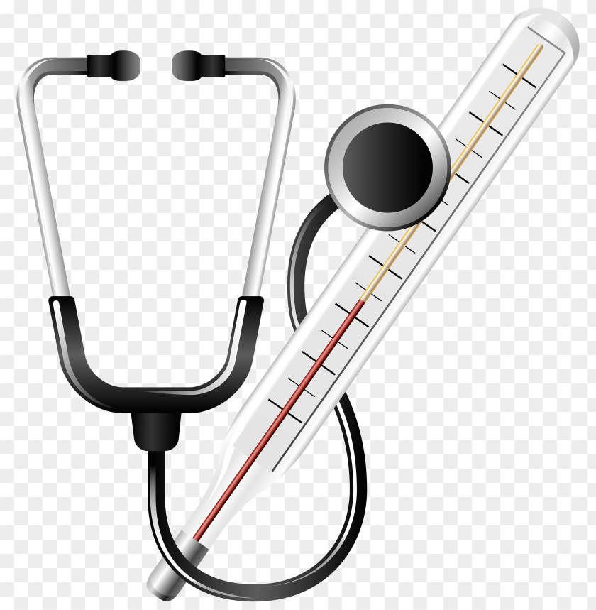medical, stethoscope, thermometer
