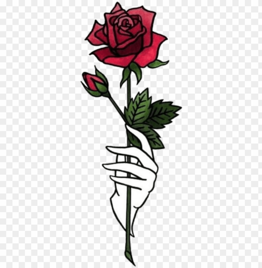 Sticker Hand Hands Tumblr Aesthetic Flower Png Rose Shawol Rose Png Image With Transparent Background Toppng