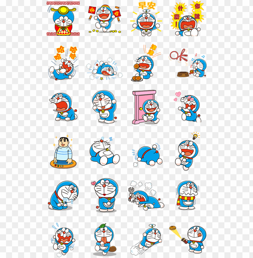 sticker line doraemon animated stickers line2me in 哆 啦 a 夢 line 貼圖 PNG transparent with Clear Background ID 173884