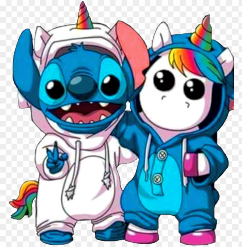 sticker stitch unicorn unicornio rainbow arcoiris kawaii dabbing unicor PNG transparent with Clear Background ID 167212