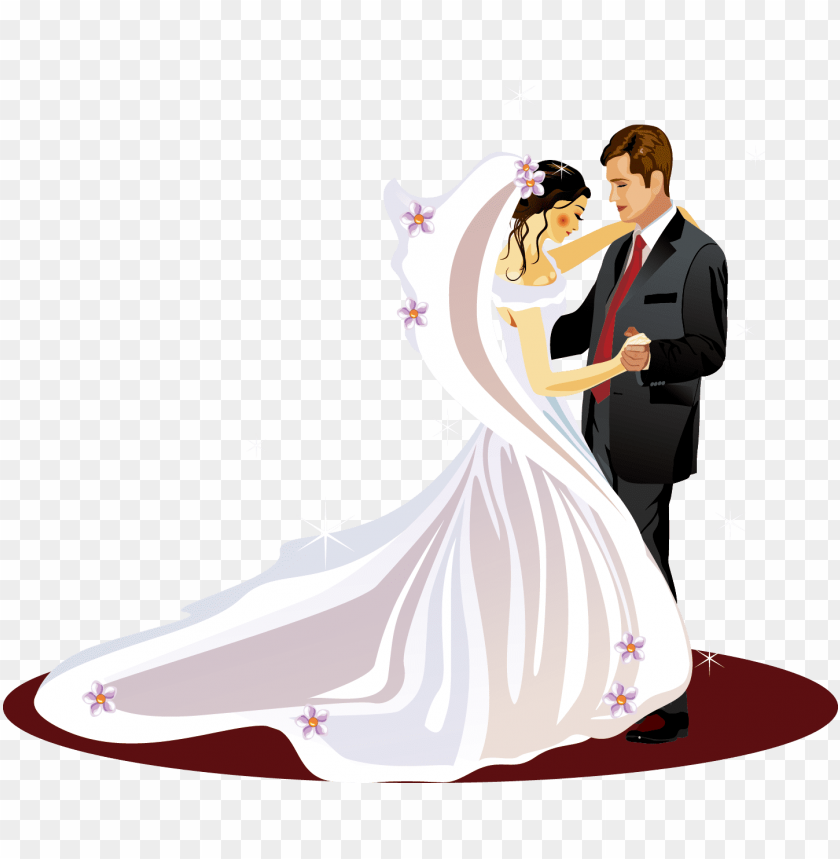 Free Download HD PNG Stock Bride Groom Clipart 50th Wedding 