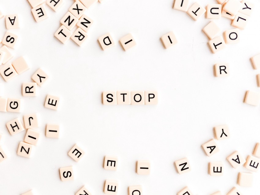 Stop Word Letters Cubes Alphabet Png - Free PNG Images