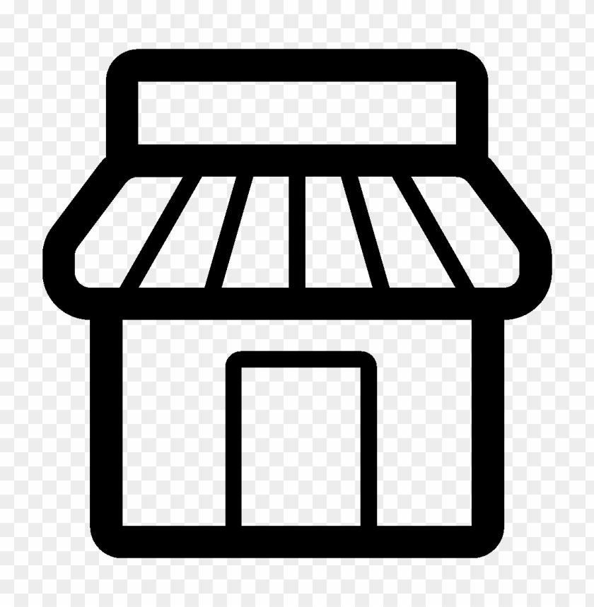 store marketplace shopping black icon PNG image with transparent background@toppng.com