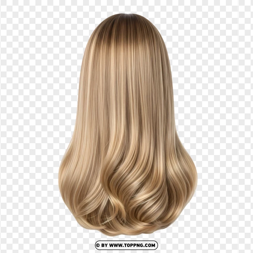 Long straight blonde hair – silky and smooth