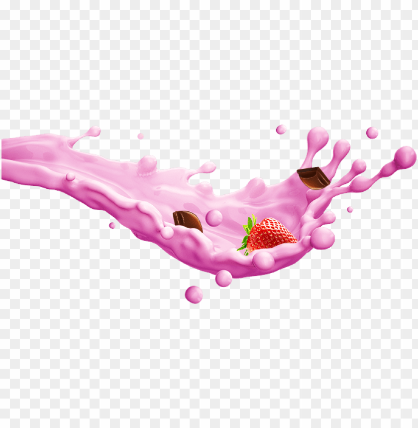 strawberry milk splash png, strawberrymilk,milk,strawberry,png,splash