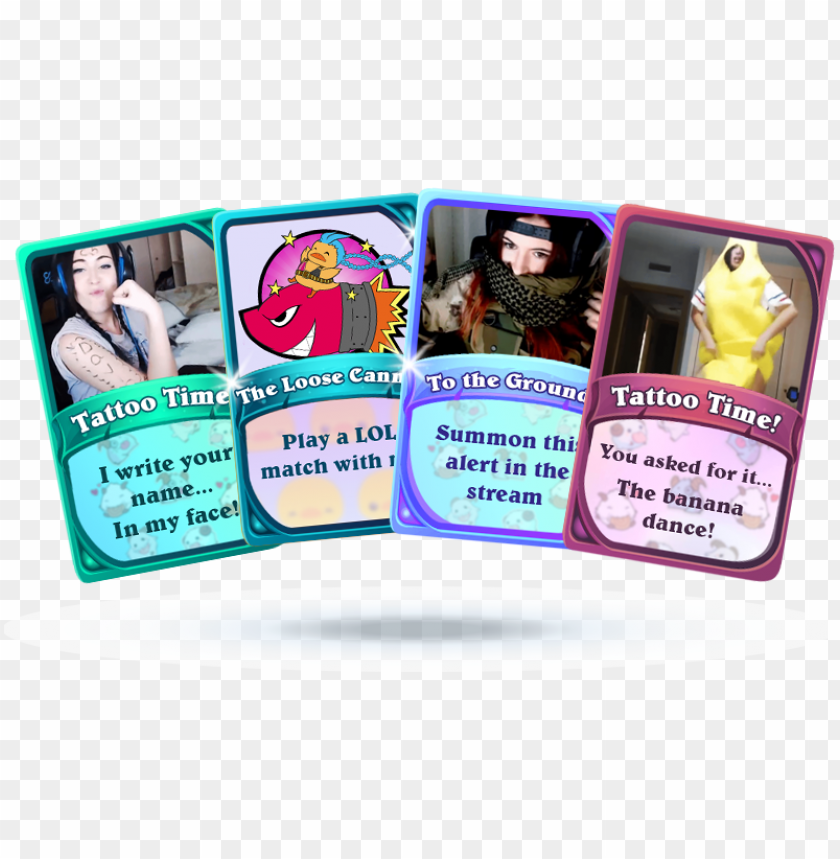 streamers can issue cards, which can be acquired by - streamloots cards PNG image with transparent background@toppng.com