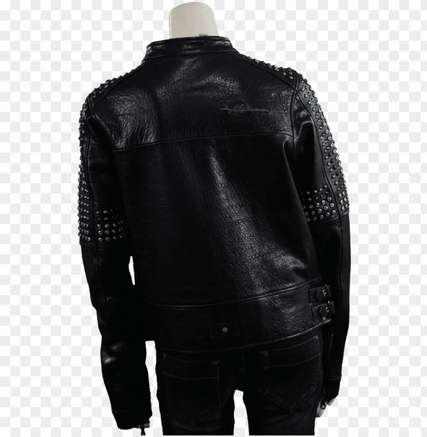 Studded Leather Jacket Leather Jacket PNG Image With Transparent Background