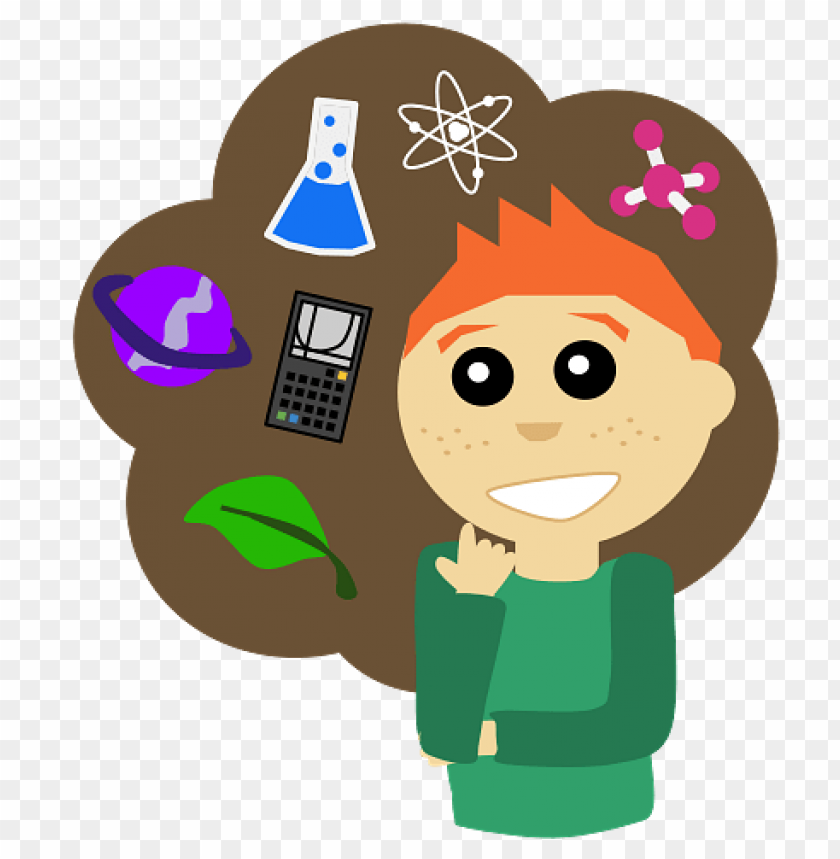 student thinking about science PNG transparent with Clear Background ID 472288