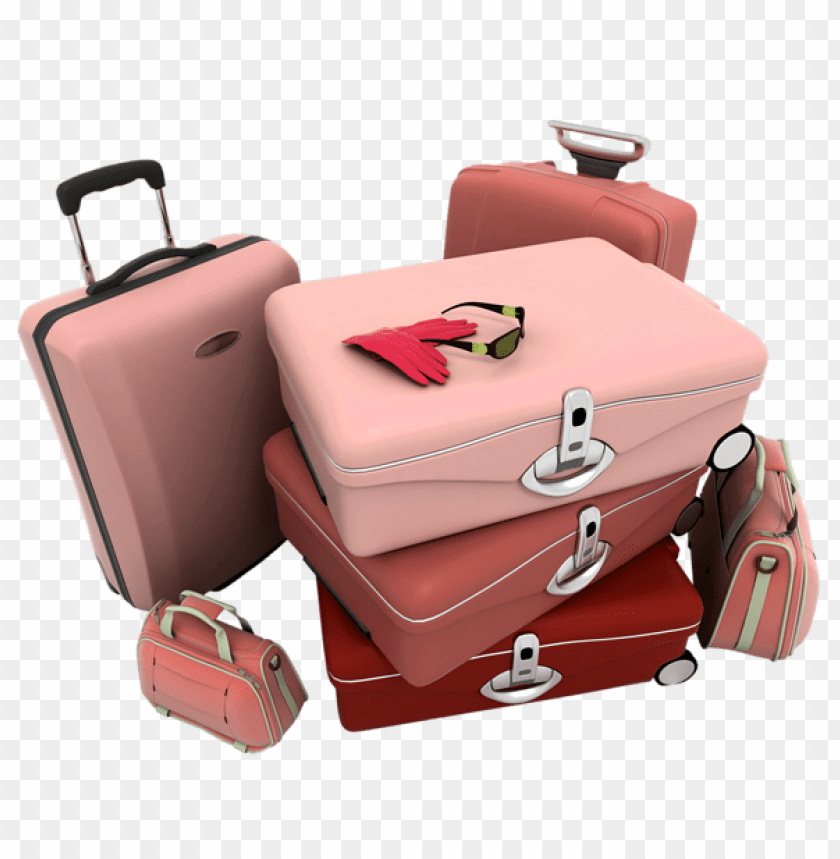Download Suitcases Clipart Png Photo  
