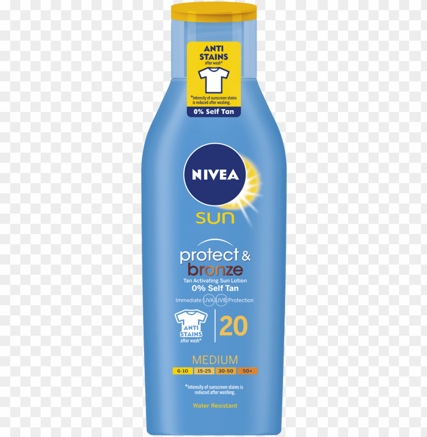 sun care - nivea sun protect & bronze PNG image with transparent background@toppng.com