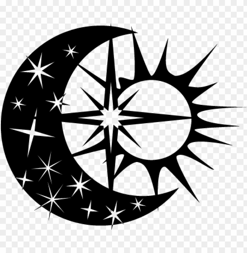 sun moon and star sticker tatuajes de sol luna y estrellas PNG transparent with Clear Background ID 201002