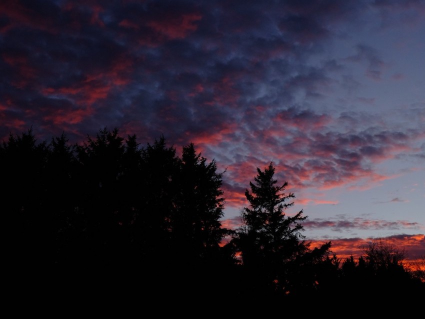 Sunset Clouds Night Dark Horizon Sky Background Toppng