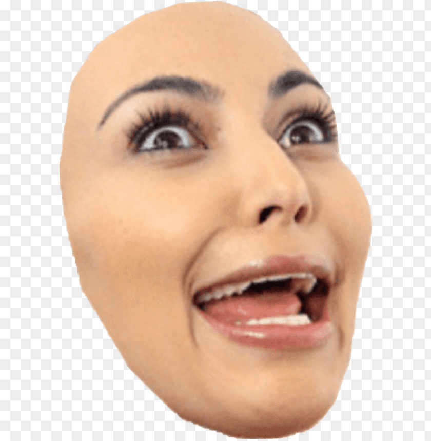 super crazy face kim kardashian icon just for your kim stickers PNG transparent with Clear Background ID 192664