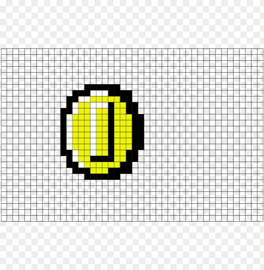 Super Mario Coin Pixel Art Png Image With Transparent