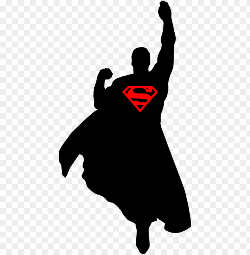 superman silhouette vector
