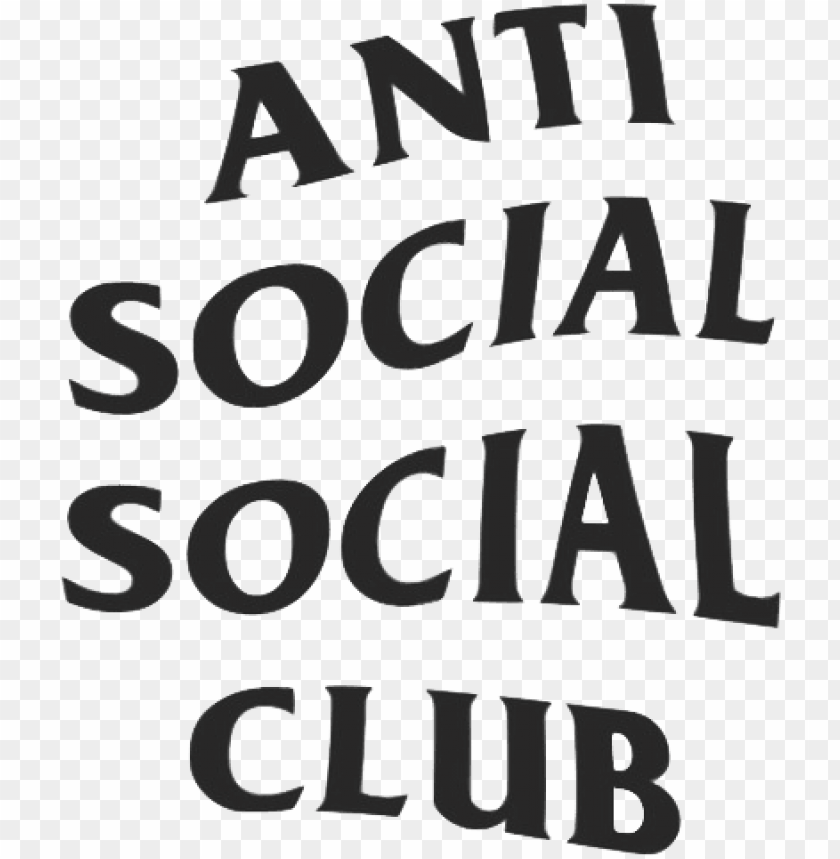 Supreme Anti Social Social Club Logo Hd Png Image With Transparent Background Toppng - club logo roblox