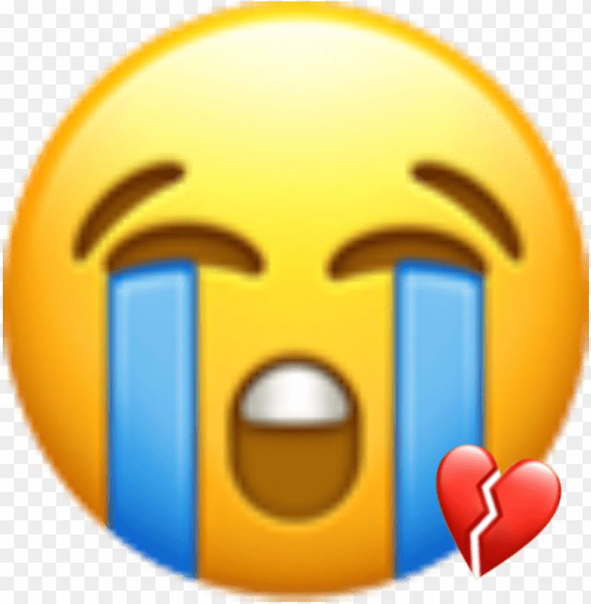 Svg Free Stock Heart Crying Sticker By Pixle Crying Emoji Iphone