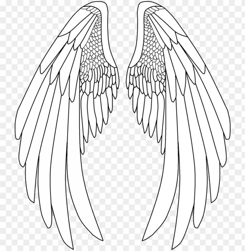 Svg Royalty Free Archangel Drawing Anime Angel Wings Drawi Png Image With Transparent Background Toppng