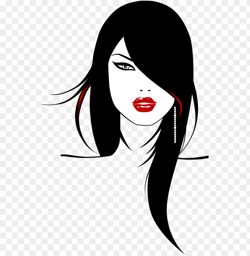 svg stock beauty vector woman side face - silueta de rostro de mujer PNG  image with transparent background | TOPpng