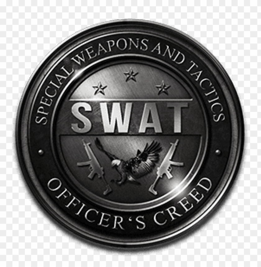 Transparent background PNG image of swat badge - Image ID 70046