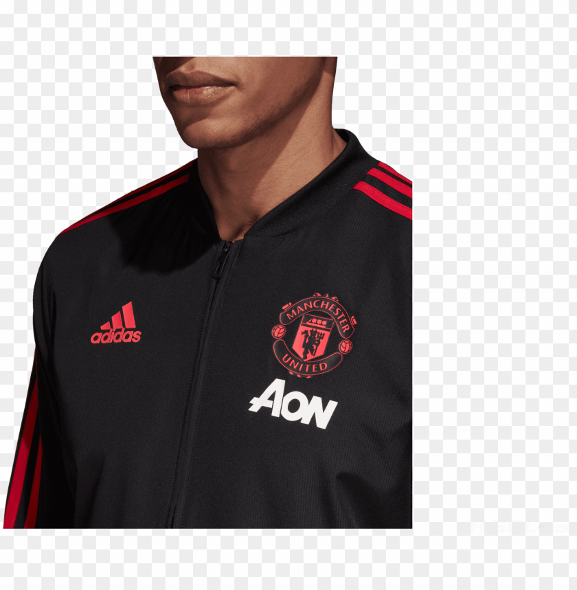 Sweatshirt Adidas Manchester United Cw7628 Adidas Manchester United Jacket 2018 PNG Image With Transparent Background