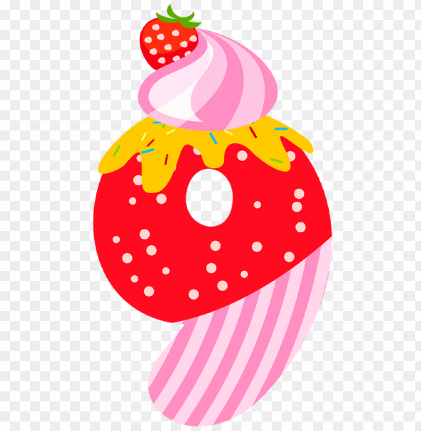 sweet number nine clipart png photo - 48909