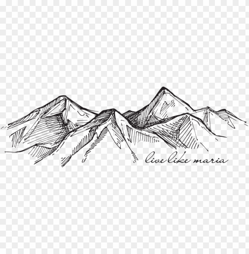 coffee, draw, mountains, sketch, nature, pencil, travel