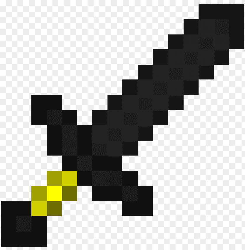 obsidian sword in minecraft png image