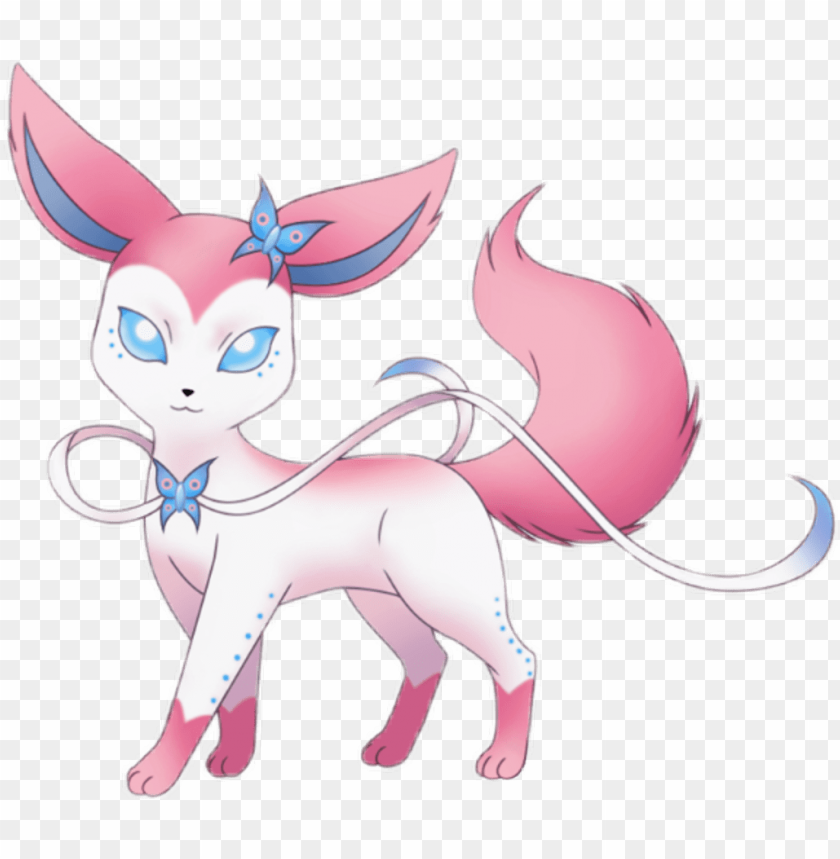 Sylveon Pokemon Cute Cute Sylveon Pokemo PNG Image With ...