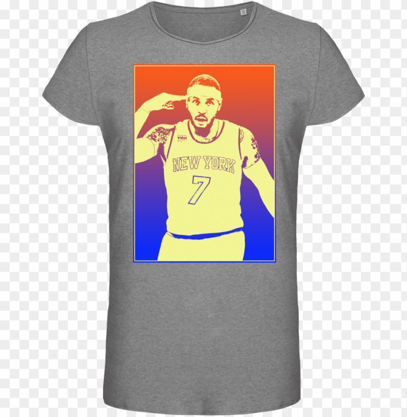 T Shirt Homme Carmelo Anthony Basketball Player Active Shirt PNG Image With Transparent Background