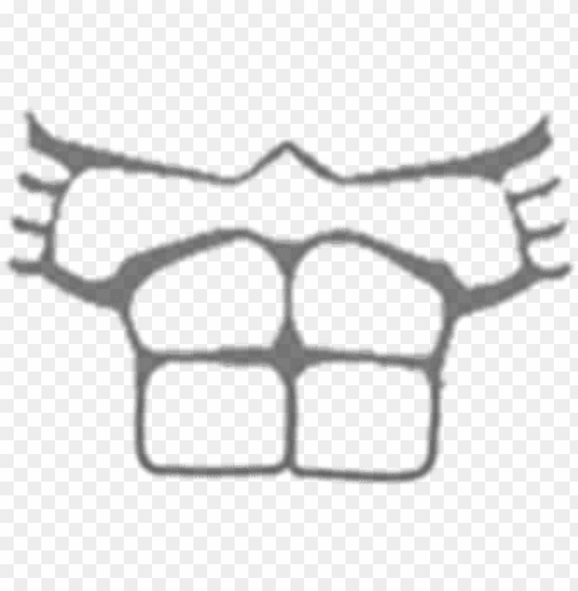 T Shirt - Roblox Muscle T Shirt Template PNG Transparent With Clear  Background ID 163891