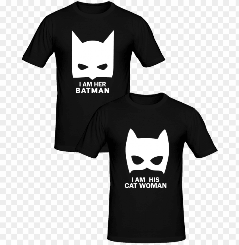 T Shirts Couples Batman Et Catwoman T Shirt Couples T Shirt Catwoma Png Image With Transparent Background Toppng