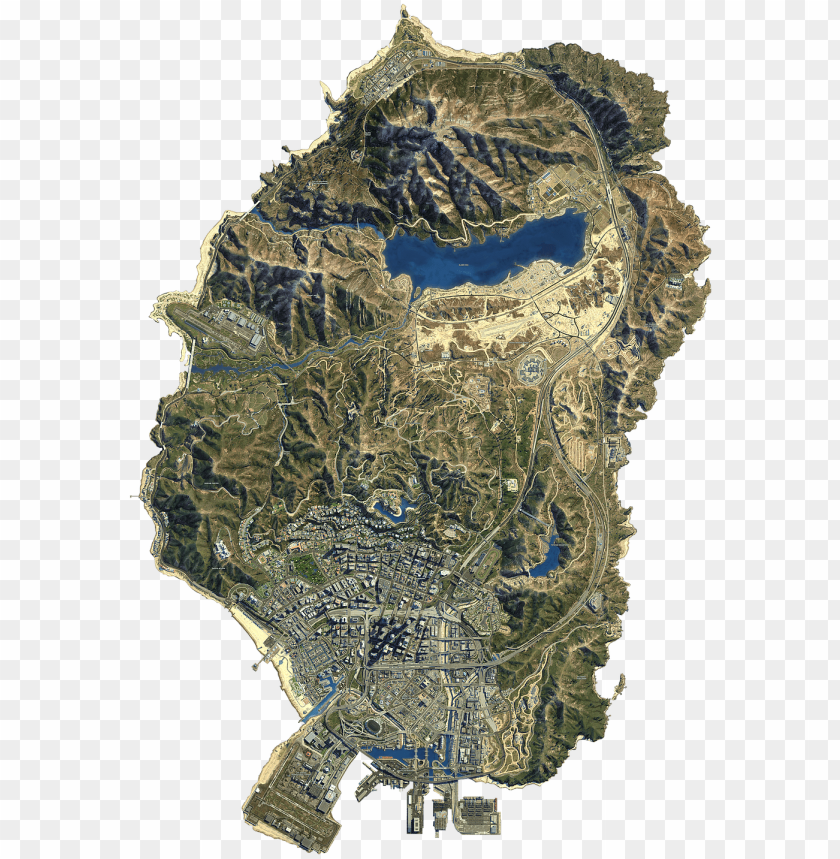Ta5-map - Mapa De Los Santos De Gta 5 PNG Transparent With Clear ...