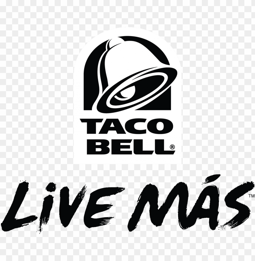 taco bell logo black and white png image with transparent background toppng taco bell logo black and white png