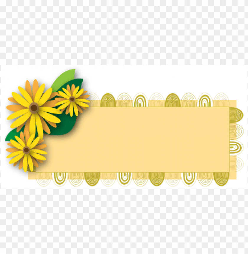 Tag Floral PNG Transparent Background