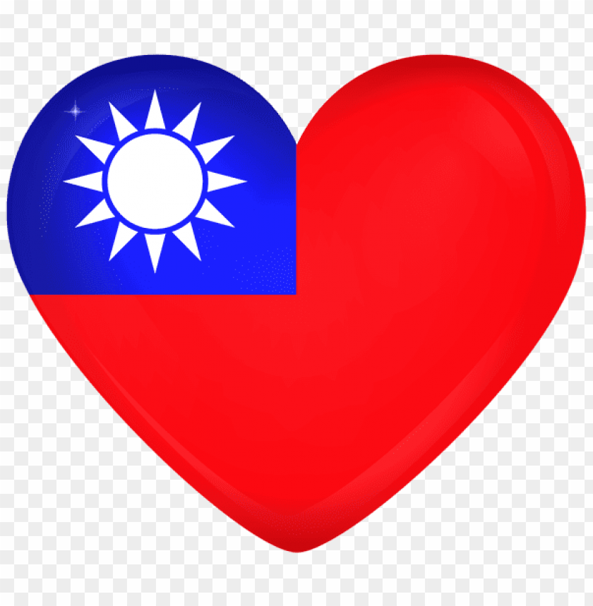 free PNG Download taiwan large heart flag clipart png photo   PNG images transparent