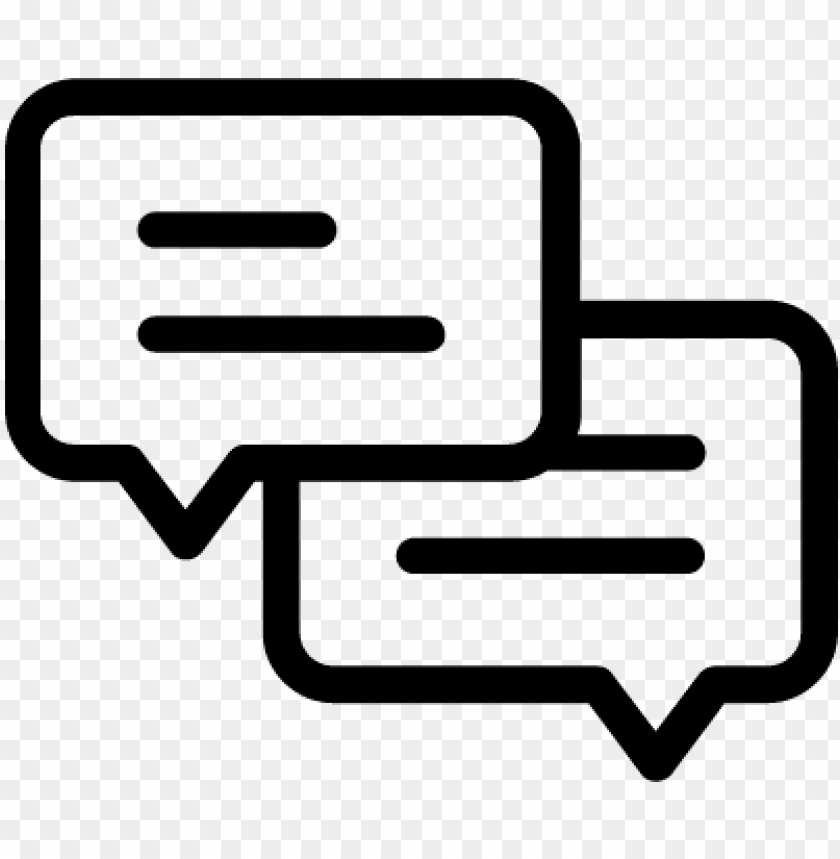 talk bubble vector two speech bubbles free vectors balloon speak icon png - Free PNG Images ID 125207