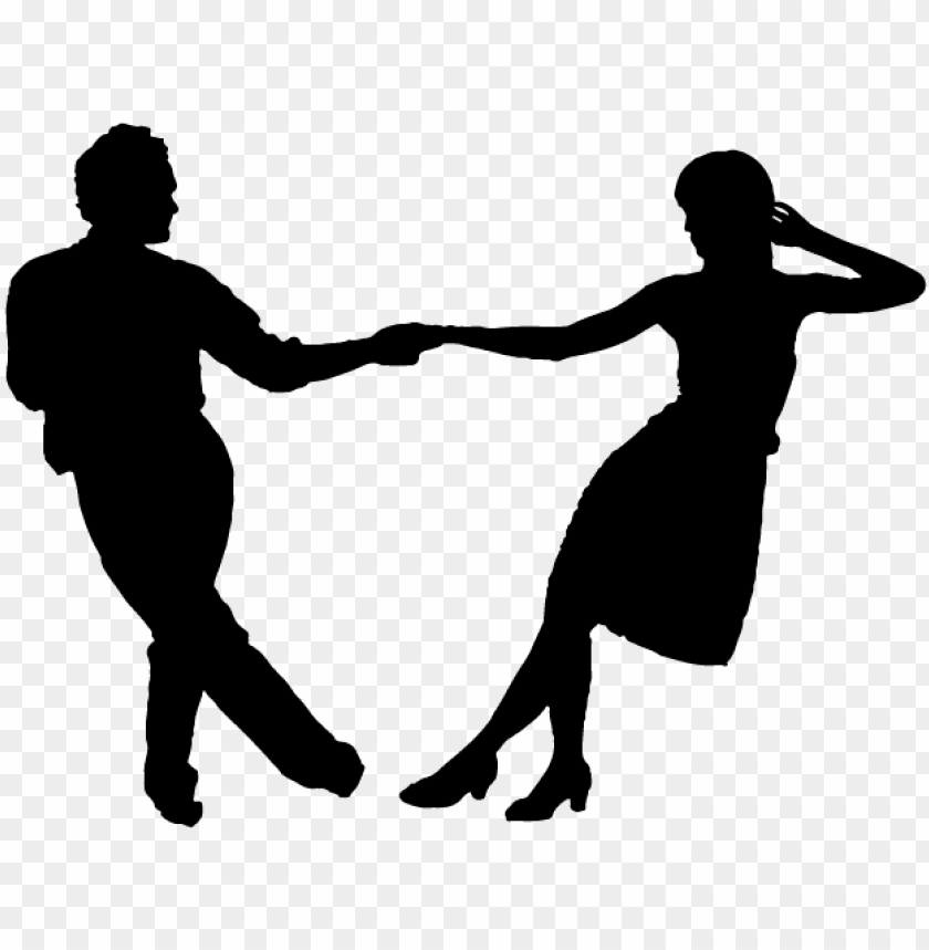 tango dance class - swing dance silhouette PNG image with transparent background@toppng.com