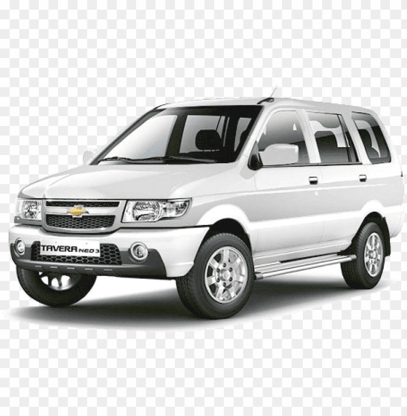 tavera car on rent chevrolet tavera white colour PNG transparent with Clear Background ID 218170