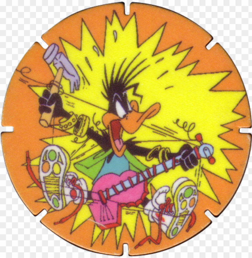 tazos > walkers > looney tunes 08 daffy duck - looney tunes guitar PNG image with transparent background@toppng.com
