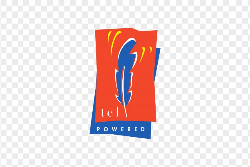 Tcl Powered Electronics Logo PNG Transparent Background