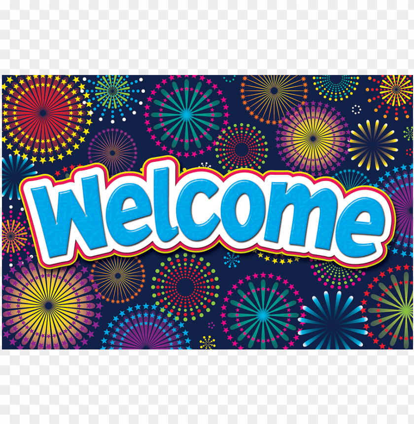 free PNG tcr5460 fireworks welcome postcards image - welcome fireworks PNG image with transparent background PNG images transparent