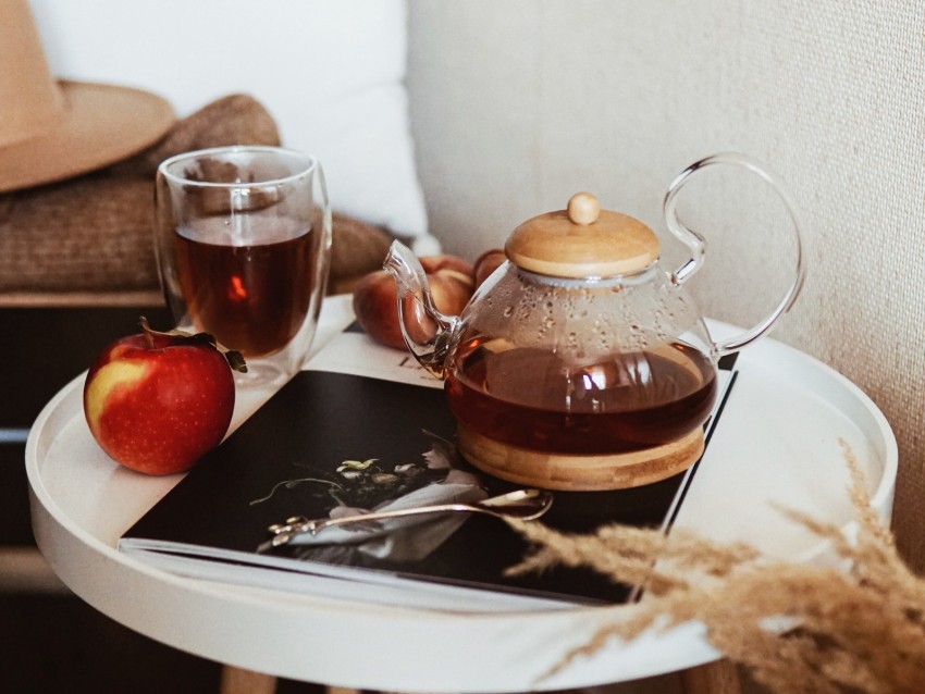 free PNG teapot, tea, apple, glass, drink background PNG images transparent