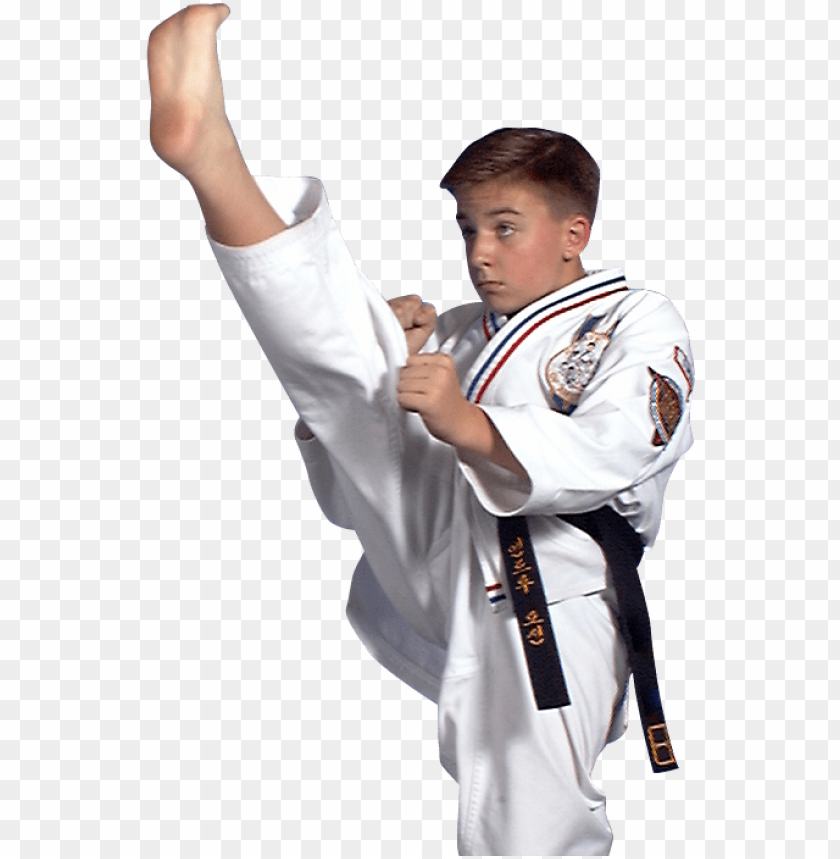 Teen Boy Karate Kicking - Boys Teenagers Martial Arts PNG Transparent With Clear Background ID 195471