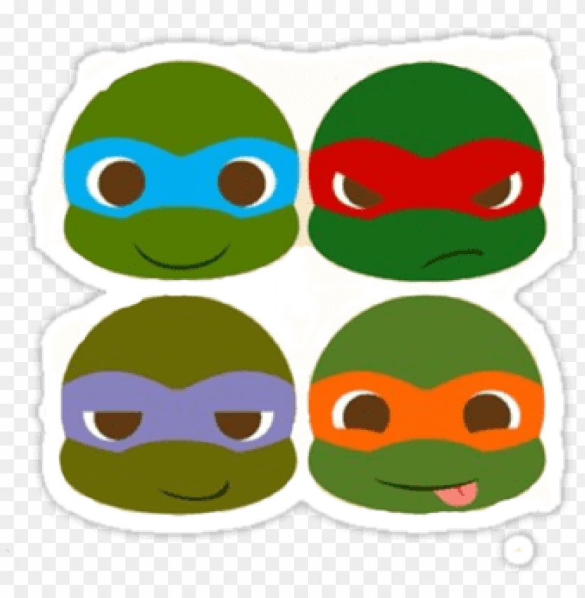 free PNG teenage mutant ninja turtles faces - kawaii teenage mutant ninja turtles PNG image with transparent background PNG images transparent