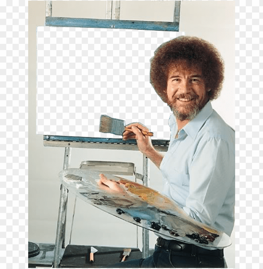 , tem-bobross ) - bob ross painting blank PNG Transparent image for free, ,...