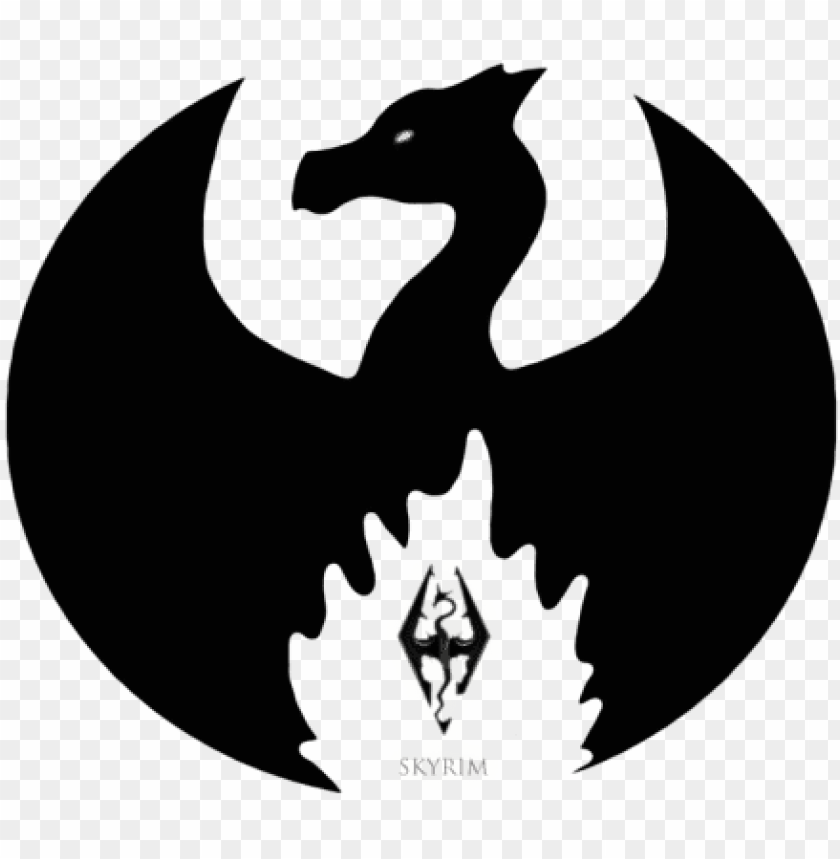 skyrim symbol black and white