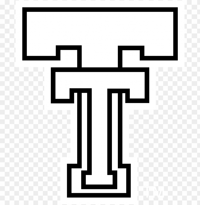 texas tech red raiders logo black and white - texas tech double t logo sv PNG image with transparent background@toppng.com