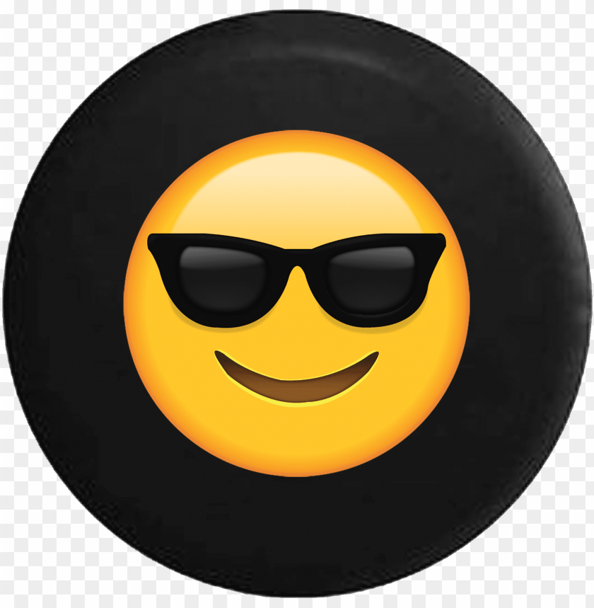 text emoji smiling face sunglasses cool summer camiseta emoji PNG transparent with Clear Background ID 249943