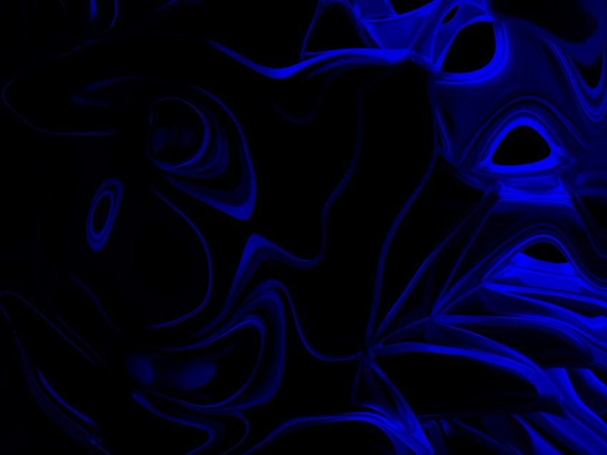 texture, wavy, blue, dark, abstraction